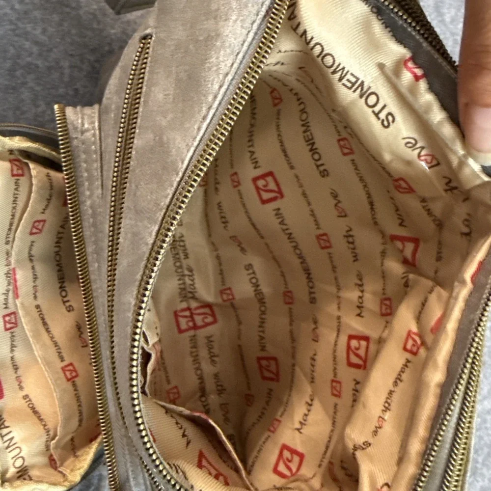 Stone Mountain Handbag/Purse Gray Made In The USA